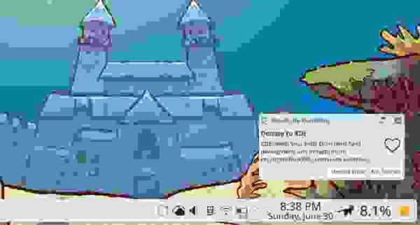 В KDE Plasma разработчики добавили ежегодное всплывающее уведомление с запросом пожертвований на развитие проекта